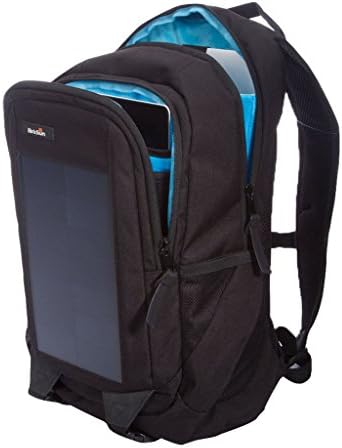 BirkSun Elevate Solar Battery Charger Backpack with Hydration Bladder, Black
