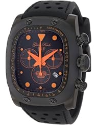 Glam Rock Womens GR70106 Gulfstream Chronograph Black Dial Black Silicone Watch