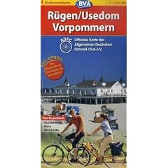 ADFC-Radtourenkarte 04. R�gen / Usedom / Vorpommern 1 : 150 000: Plus Begleitheft: Radfernweg / Bahn / Bett & Bike
