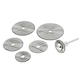 uxcell ソーブレード　22mm 25mm 32mm 35mm 44mm径　HSS　スリット　ブレード　6個