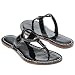 Bernardo Matrix Women's Capri Thong Sandals Chocolate Sweet Pea White