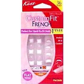 Kiss Kit d'ongles artificiels sur mesure Custom Fit Made to Order - Pour French manucure (Ensemble de 2)