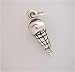 Silver 3-D ICE CREAM CONE CHARM for Bracelet
