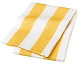 Domestique Bold Stripe Set of 3 Kitchen Towels, Yellow