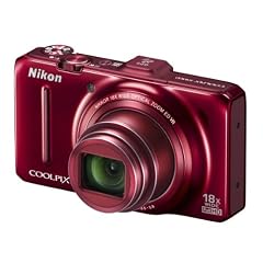 Nikon Coolpix S9300 Digitalkamera (16 Megapixel, 18-fach opt. Zoom, 7,5 cm (3 Zoll) Display, bildstabilisiert, GPS) rot