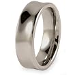 Polished Concave Tungsten Carbide Ring (7.0mm) - Sizes 7 - 13
