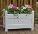 Duratrel Model 11124 White Large Planter Box Fully Assembled
