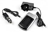 Battery--World CGA-DU07 CGA-DU07A CGA-DU07A/1B Digital Camera Replacement Battery Charger - AC & DC Compatible Travel Battery Charger GS80E-S NV-GS80EB-S NV-GS80EG-S NV-GS85 NV-GS100K NV-GS120 NV-GS120B NV-GS120EG-S NV-GS120GN-S NV-GS120K NV-GS140