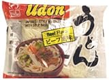 Gourmet Food : Udon Japanese Style Noodles with Soup Base - Beef Flavor