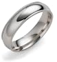 Platinum 5mm Comfort Fit Milgrain Band