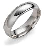 Platinum 5mm Comfort Fit Milgrain Band