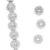 4mm Silver Plated Stardust Sparkle Round Beads (50) ~ UnCommon Artistry