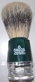 Omega Stripey 100% Pure Badger Shaving Brush with Stand - Made in Italy - FREE SHIP!