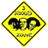 3 STOOGES ZONE sign * street classic comedy
