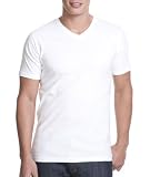 Next Level Apparel Fitted Short-Sleeve V Neck T-Shirt, White, X-Large