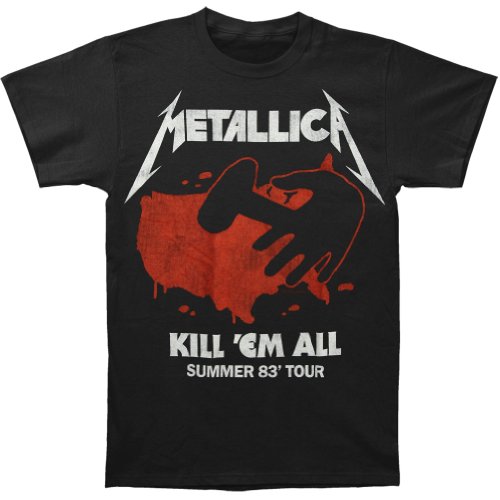 Metallica Kill 'Em All Summer '83 Tour Black Adult T-shirt