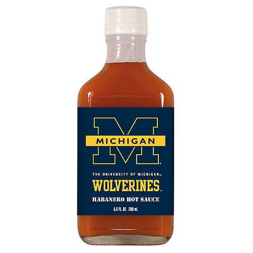 Michigan Wolverines NCAA Hot Sauce - 6.6oz flask