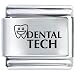 Smile Tooth Dental Tech Italian Charms Bracelet Link