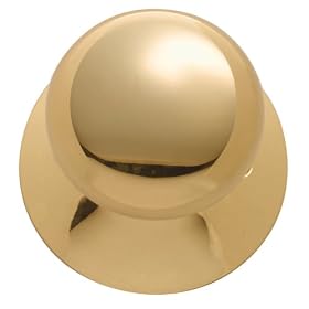 Schlage F170PLY605 Plymouth Dummy Knob, Bright Brass