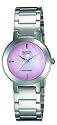 Casio Women's Silver-Tone Pink Dial Analog Quartz Watch #LTP1191A-4C