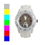 15 COULEURS DISPONIBLES Montre sympa et tendance, en silicone de couleur par KurtzyTM - Blanc