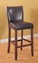 Coaster Contemporary Style Bar Stools, Brown Vinyl, 29-Inch Height, Set of 2