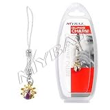 Lady Bug Crystal Stone CZ Cellphone Cell Phone Charm Carry On Holder Strap