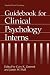 Guidebook for Clinical Psychology Interns (Applied Clinical Psychology)