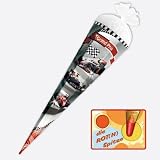 ROTH Zuckertüte mit Silberfolie, Schultüte 85cm Grand Prix