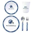 Seattle Seahawks 5 Piece Children's Dinner Set - Football Sports Merchandise