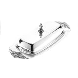 Wallace Silverplated Holloware Grand Baroque Butter Server with Liner and Cover