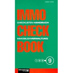 Immo Check Book 99. Checklisten-Handbuch. Immobilienverwaltung