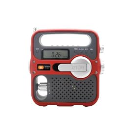 Etón FR360R Solarlink Self-Powered Digital AM/FM/NOAA Radio with Solar Power, Flashlight and Cell Phone Charger (Red)
