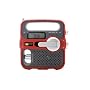 Et�n FR360R Solarlink Self-Powered Digital AM/FM/NOAA Radio with Solar Power, Flashlight and Cell Phone Charger (Red)