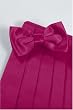 Bowtie and Cummerbund Set - Luxury Satin Fuscia