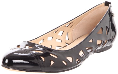 Calvin psychoanalyst Women's Emilia Flat,Black,8 M US