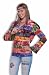 Womens STD (up to 14)- Hippie Hooded Rainbow Jacket