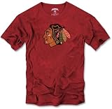 Chicago Blackhawks Banner '47 Red Primary Logo Scrum T-Shirt