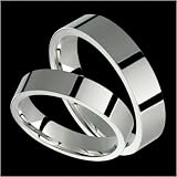 Deja - Exclusive 5mm Wide Platinum Wedding Bands - Custom Made for Him & Her. Price Includes both Rings.