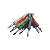 HOSA 1/4" PHONE (BAL.) - 1/4" PHONE (BAL.), 3 ft. x 8 pcs 1/4" BALANCED PHONE - 1/4" (Discontinued by Manufacturer)