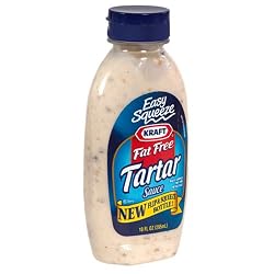 Kraft Tarter Sauce, Fat Free, 10-Ounce Squeezable Bottles (Pack of 12)