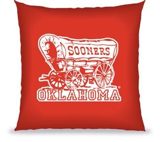 Buy NCAA Sports Oklahoma Sooners 27X27 Floor Pillow - College Athletics Fan Shop Merchandise by Biederlack