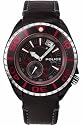 Police Regatta gents black leather strap and black dial watch