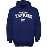 New York Yankees Navy Blue Arched Logo Screen Print Hoody Sweatshirt