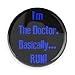 Doctor Who RUN 3.0 Inch Pin Back Button