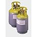 Yellow Jacket 95002 30 lb., yellow/gray, 1/4" flare no float R-410A Refrigerant Recovery Cylinder