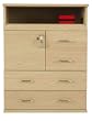 Multi Drawer Cabinet in Orland Maple Finish By Ameriwood Furniture