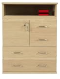 Multi Drawer Cabinet in Orland Maple Finish By Ameriwood Furniture