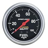 Auto Meter 3563 Sport-Compact Full Sweep Electric Fuel Pressure Gauge by Auto Meter