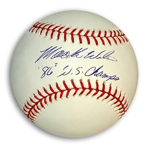 Mookie Wilson Signed Mets Baseball - 86 WS Champs
